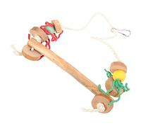 CIYODO Unique Bird Swing for Parrots Parakeets Durable Hanging Cage Accessory for Exercise Chewing Resting for Caged Birds to Health