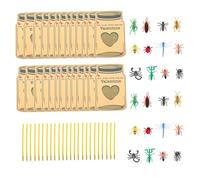 CIYODO Valentine S Day Greeting Cards with Bug Figures Cards Realistic Bugs for Boys for Classroom Parties and Gift Exchanges