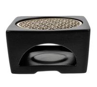 CIYODO Vintage Ceramic Tea Warmer with Copper Base Hollow Teapot Heater for Tea Light Candles Heat-resistant Desktop Decor for Home Office Japanese Style