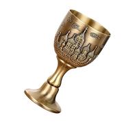 CIYODO Vintage Drinking Glass Metal Wine Beer Whiskey Mug Small Drinking Cup Goblet Wine Glasses