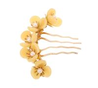 CIYODO Vintage Jade Floral Hair Comb Elegant Hairpin for Women Bridal Party Wedding Hair Decoration with Smooth Polished Edges Stylish Ancient Style Accessory for Formal and Casual Looks