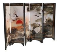 CIYODO Vintage Miniature Wooden Divider Screen Traditional Chinese Antique Style Functional Desktop Divider and Ornament for Living Rooms and Studies Craftsmanship and Versatile