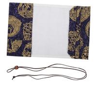 CIYODO Vintage Ornamental Book Protector Cloth Sleeve Washable Reusable Scratch-Resistant Decorative Cover for Notebooks and Journals Tear-Resistant Adjustable Book Jacket for School and