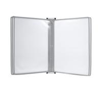CIYODO Wall File Holder: 5 Page A4 Folder Holder - Wall-Mounted Document Display Rack - Efficient Office Organizer For Conferences And Workshops Grey