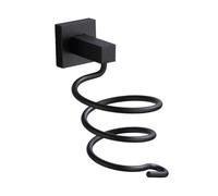 CIYODO Wall Mounted Hair Dryer Holder Aluminum Bracket with Thickened Base Strong Bearing Capacity Corrosion Resistant for Bathroom Bedroom Barber Shop Storage Organizer