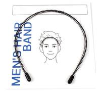 CIYODO Wave-shaped Spiral Hairbands 3pcs Iron Wire Anti-slip Headbands for Men and Women, Fashionable Hair Hoop for Doing Exercises, Keeps Hair Neat
