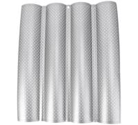 CIYODO Wave Stick Baking Tray Molds Loaf Baking Loaves Bread Loaf Tin Rack Pins Cake Baguette Cooking Pans for Homemade Bread Bake Baguette Pastry Dough Tins Silver