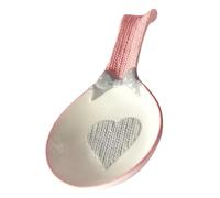 CIYODO Wear-Resistant Ceramic Scoop Holder Delicate Marble Spoon Rest Kitchen Utensil Holder for Table Cleanliness and Decorative Use