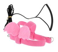 CIYODO Wear-Resistant Sturdy Parrot Leash with Traction Harness, Portable Bird Harness for Outdoor Training, Pink Small Long-Tail Parrot Leash Suitable for Flight and Travel