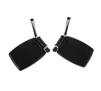 CIYODO Wheelchair Footrest Wheelchair Foot Rest Cushion Black Iron