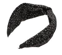 CIYODO Wide Brim Knotted Turban Headband Elastic Cross Hair Hoop for Women Wide Boho Fabric Hairband Soft Comfortable Hair Accessory for Party Wedding Daily Wear