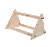 CIYODO Wood Chicken Standing Rack Durable Natural Wood Perch for Chickens Parrots and Birds Encourages Exercise Balance and Coordination Bird Plaything and Exercise Stand