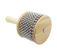 CIYODO Wooden Cabasa Hand Shaker Preschool Teaching Tool for Lightweight Percussion Instrument with Rotatable Beaded Chain for Music Therapy and Rhythm Practice