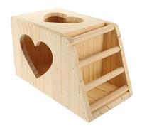 CIYODO Wooden Feeder Manger Rack Rabbit Hay Stand Guinea Pig Grass Holder Double Compartment Hay Feeder