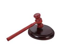 CIYODO Wooden Judge Gavel with Base Handheld Auction Hammer for Courtroom and Legal Use Comfortable Grip Solid Wood Mallet for Judges and Lawyers