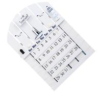 CIYODO Wooden Perpetual Calendar Coastal Perpetual Calendar Wall Block Stylish Retro Home Decor Desktop Forever Dear Novelty Wall White