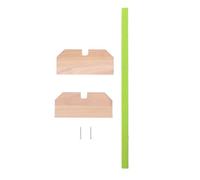 CIYODO Wooden Rooster and Hen Perch Stand Parrot Balancing Plaything Medium to Large Bird Cage Accessory for Chicken Coop and Poultry Play Random Style