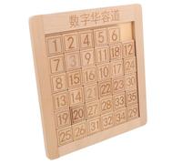 CIYODO Wooden Sliding Number Puzzle Brain for Logical Builder Board Game for Early Learning and Montessori Education Safe Stable Material Intelligence Puzzle for Grade School