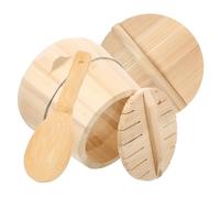 CIYODO Wooden Steamed Rice Bucket 24-handle Cedar Wood Kitchen Steaming Barrel Traditional Handcrafted Steamer Suitable for Home Cooking Rice Steamer with Spoon