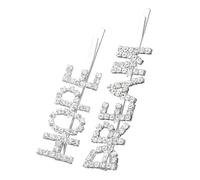 CIYODO Word Letter Hair Clips 1 Pair Alloy Lightweight Bobby Pins for Women Engagements and Dances