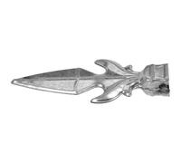 CIYODO Wrought Iron Fence Topper Finial Pointed Gate Post Cap Metal Fence Post Finials for Garden and Yard Decorations Outdoor Lawn