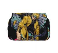 Ciyoulio JJBA Pencil Case Iggy/Star Platinum Double Layer 3D Print Pen Bag Student Pencil Bag Cartoon Stationery Bags Pen Pouch School Supplies Gift