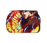 Ciyoulio JJBA Pencil Case Iggy/Star Platinum Double Layer 3D Print Pen Bag Student Pencil Bag Cartoon Stationery Bags Pen Pouch School Supplies Gift