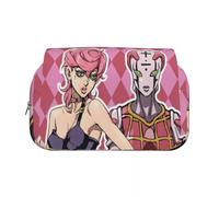Ciyoulio JJBA Pencil Case Iggy/Star Platinum Double Layer 3D Print Pen Bag Student Pencil Bag Cartoon Stationery Bags Pen Pouch School Supplies Gift