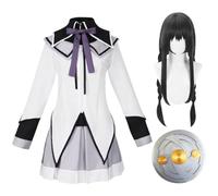 Ciyoulio KanameMadoka Cosplay Costume with Wig Weapon Props Akemi Homura Cosplay Mami Tomoe Costume Anime Miki Sayaka Kyouko Battle Suit for Halloween Carnival Party