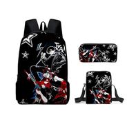 Ciyoulio Luka/Till/Ivan Anime Printed Shoulder Bag Pen Bag Crossbody Bag 3-Piece Set Student Schoolbag School Supplies for Boys and Girls