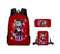 Ciyoulio Luka/Till/Ivan Anime Printed Shoulder Bag Pen Bag Crossbody Bag 3-Piece Set Student Schoolbag School Supplies for Boys and Girls
