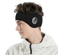 Ciyuhome Fleece Ear Muffs for Men & Women, Reflective Warmers Earmuffs Foldable Adjustable Ear Covers Winter Windproof Plush Headband of Outdoor Sports Running Cycling