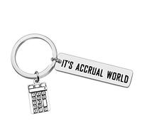 Ciyumu Accountant Keyring Accountant Gift Calculator Keychain Bookkeeper Keychain Gifts Accounting Keyring CPA Graduation Birthday Gift Stock Trader Bankers Financial Analyst Advisor Present