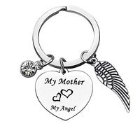Ciyumu Mum Memorial Gift Sympathy Keyring for Loss of Mum Sympathy Gift Remembrance My Mother Gift for Memorial Mother Keychain in Memory of Mom Gift