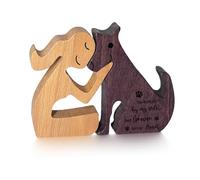 Ciyxarte Dog Memorial Gifts for Loss of Dog -Personalized for Women -Wood Carving Pet Sympathy Gifts for Dogs- Forever in My Heart