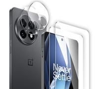 Cizerin 4 Pack Screen Protector for Oneplus 13R - 2 Pack Tempered Glass Screen Protector and 2 Pack Camera Lens Protector- Shatter Proof-HD Clarity