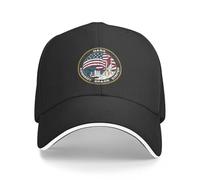 CIZIEOE Baseball Cap Kennedy Space Center Vintage Emblem Black Fishing Cap