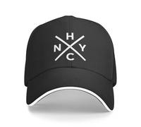 CIZIEOE Baseball Cap NYHC New York Hardcore Punk RockCap Icon Black Anime Hat