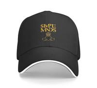 CIZIEOE Baseball Cap Simple Minds Logo Summer hat Golf Cap Hat Luxury Men Black