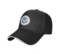 CIZIEOE Peaked Cap Amerika U.S. Department of Homeland Security Baseball Cap Wild Ball Hat Golf Wear Ball Cap Big Size Hat Caps Women Men