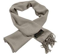 CJ Apparel Beige Men's Solid Colour Design Fashion Scarf Seconds Scarves Neck Wrap Hand Made in Nepal