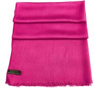 CJ Apparel Bright Pink Fringe Shawl Seconds Solid Colour Design Scarf Wrap Stole Throw Head Wrap Face Cover Pashmina NEW
