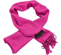 CJ Apparel Bright Pink Hot Pink Men's Nepalese Solid Colour Design Fashion Scarf Seconds Scarves Neck Cover Hand Made in Nepal New