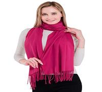 CJ Apparel Bright Pink Hot Pink Thick Solid Colour Design Cotton Blend Shawl Seconds Scarf Wrap Stole Throw Head Wrap Pashmina New