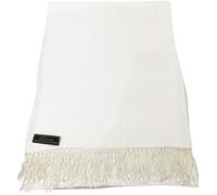 CJ Apparel Cream Ivory Off White Solid Colour Design Nepalese Shawl Seconds Scarf Wrap Stole Throw Head Wrap Pashmina NEW