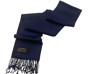 CJ Apparel Dark Blue Navy Blue Men's Nepalese Solid Colour Design Fashion Scarf Scarves Neck Wrap Hand Made in Nepal