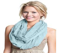 CJ Apparel Denim Blue Nepalese Mobius Infinity Scarf Seconds Snood Cowl Circular Tube Round Shawl Pashmina