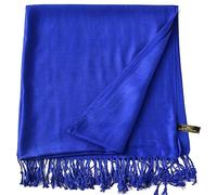 CJ Apparel Federal Blue Solid Colour Design Shawl Scarf Wrap Pashmina Seconds NEW(Size: One Size)