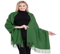 CJ Apparel Forest Green Thick Solid Colour Design Cotton Blend Shawl Seconds Scarf Wrap Stole Throw Head Wrap Pashmina New