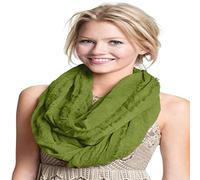 CJ Apparel Green Mobius Infinity Scarf Seconds Snood Cowl Tube Round Shawl NEW, One Size
